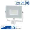 PROJEKTOR LED V-TAC 30W SAMSUNG CHIP BIALY CUT-OFF VT-30-S 6400K 2400lm SKU 459 5 LAT GWARANCJI