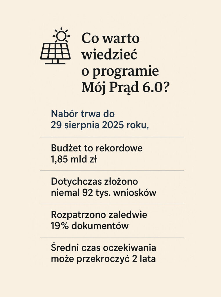Podsumowanie – co warto wiedzieć o programie Mój Prąd 6