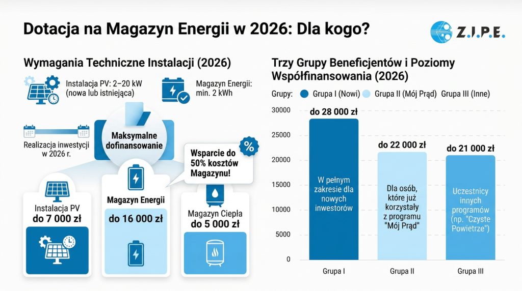 Dla kogo jest dotacja na magazyn energii w 2026 roku