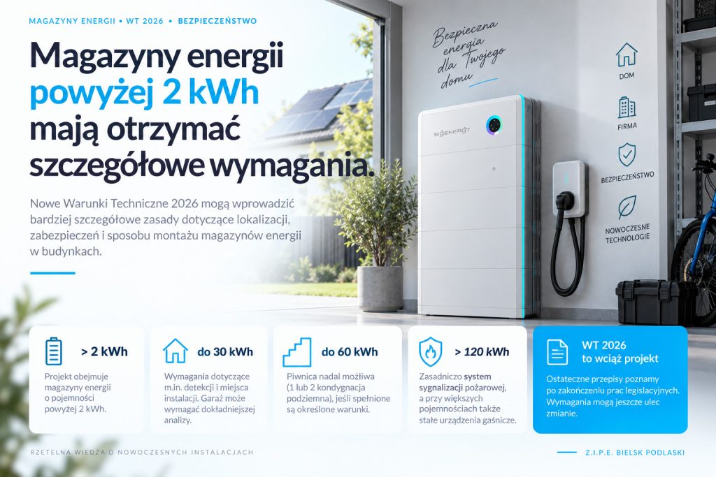 Magazyny energii powyżej 2 kWh mają otrzymać szczegółowe wymagania