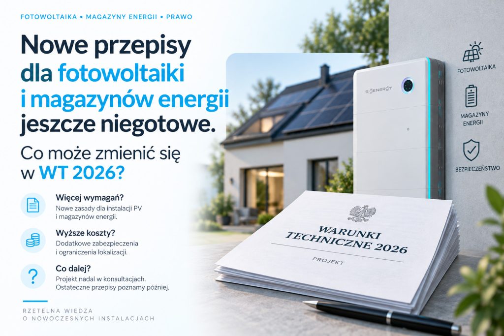 Nowe przepisy dla fotowoltaiki i magazynów energii jeszcze niegotowe. Co może zmienić się w WT 2026_02