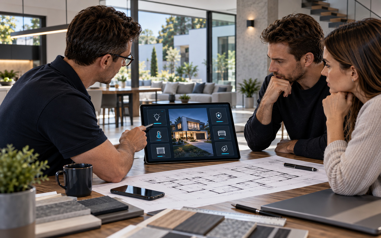 Projekt Smart Home - Konsultacja inteligentnego domu przy stole